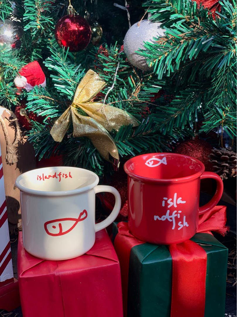 Hand-painted original mug - islandfish -  - 