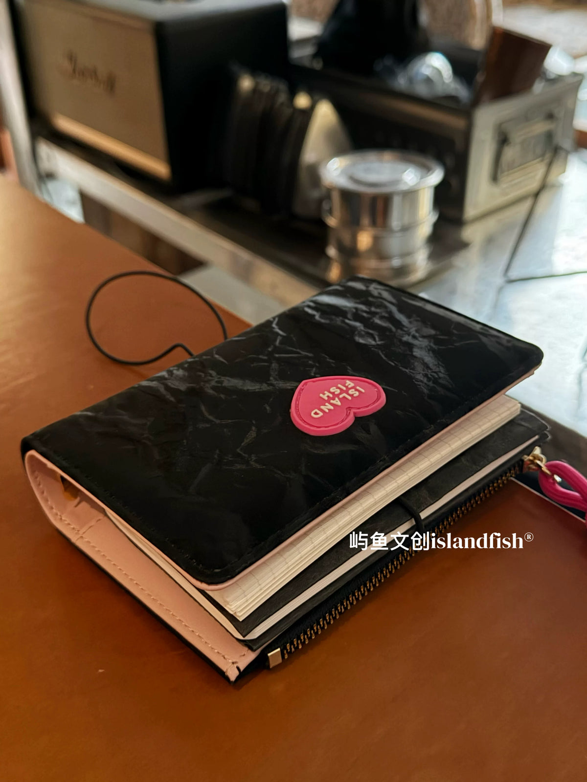 ISLANDFISH A7 Leather Binder | Korean-Inspired DIY Journal Stationery