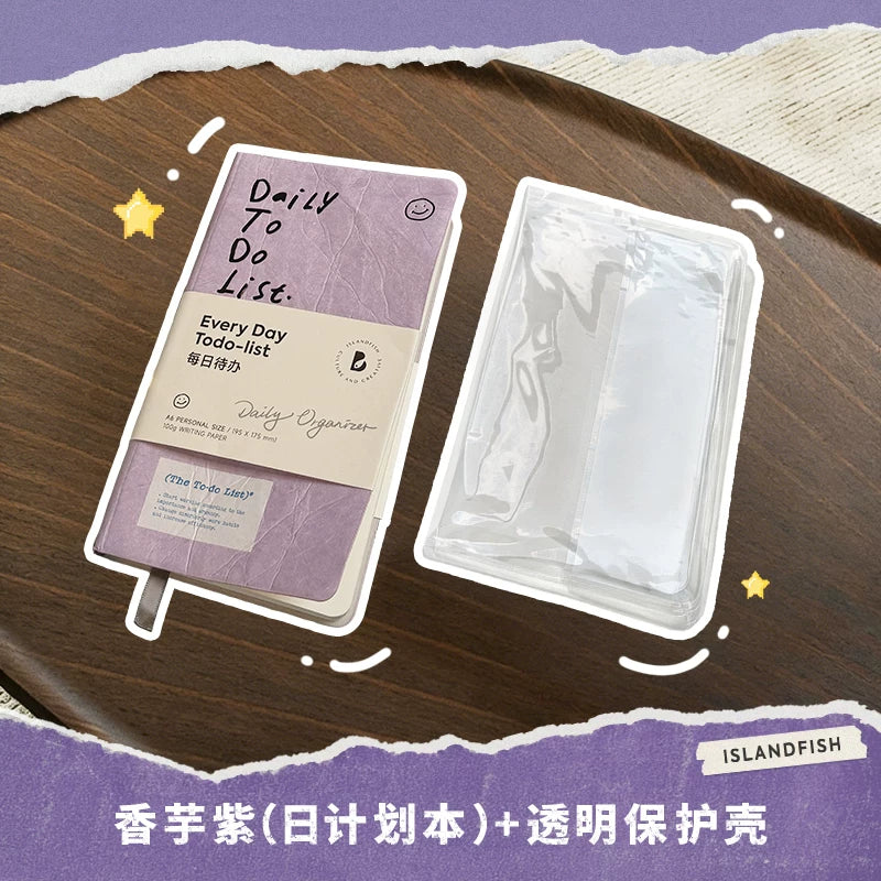 SLANDFISH Daily Planner 2027 — Student To-Do List, Crinkled Tyvek Cover